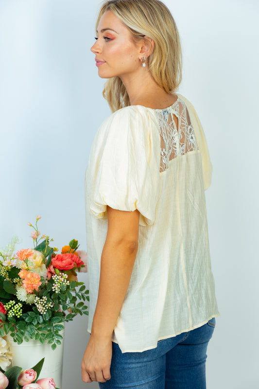 KAREN CREAM TOP