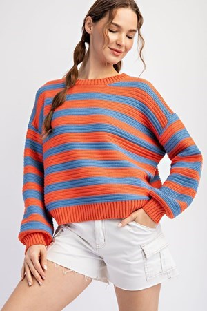 FALL BURNT ORANGE SWEATER
