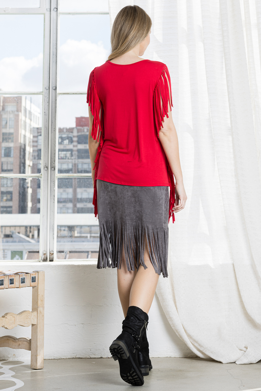 RODEO QUEEN FRINGE TOP