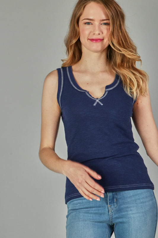 LAKEY NAVY TANK TOP