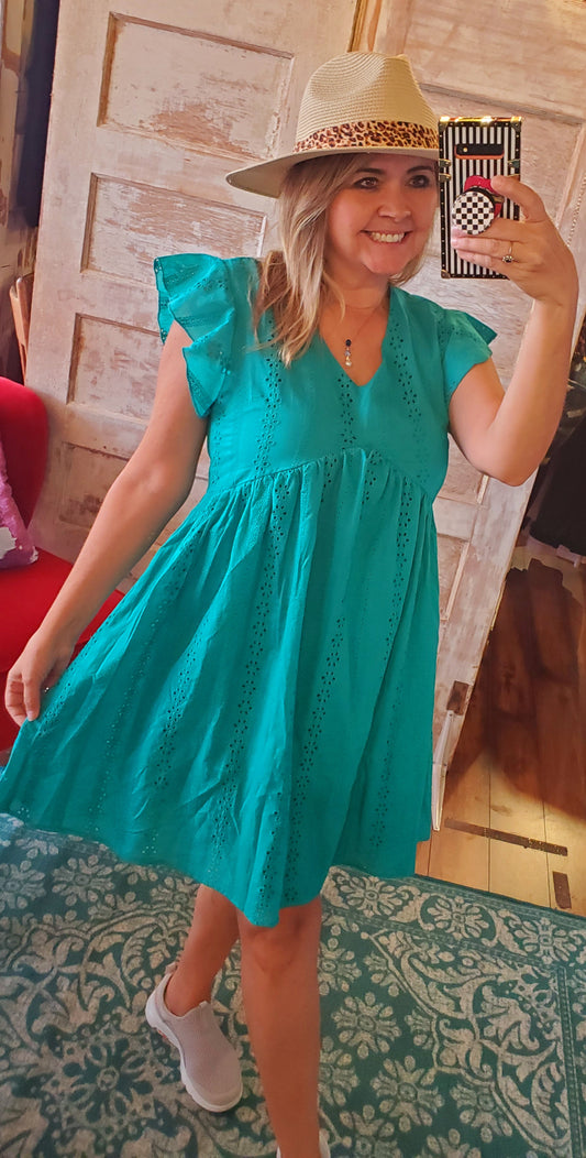 Turquoise Tina Dress