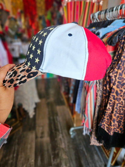 STARS & LEOPARD CAP