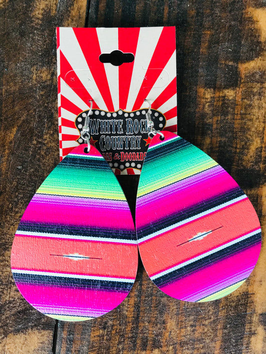Serape Teardrop Earrings