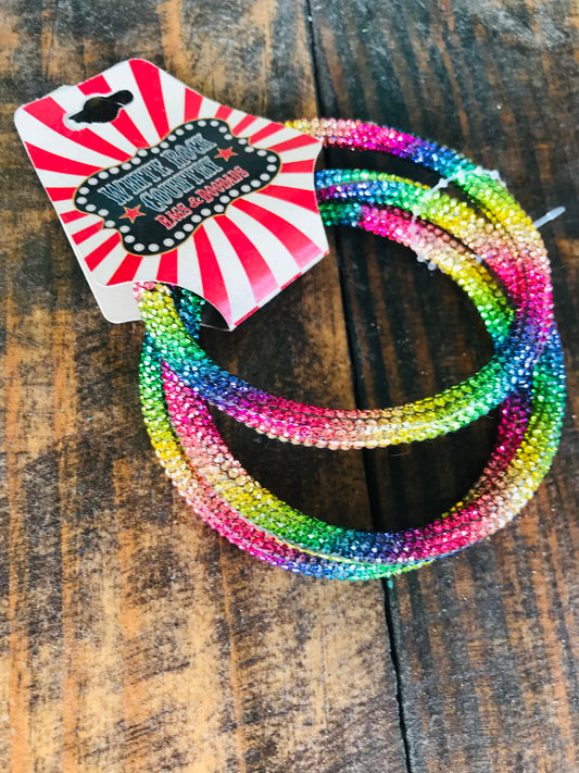 Glitzey Rainbow Bangles