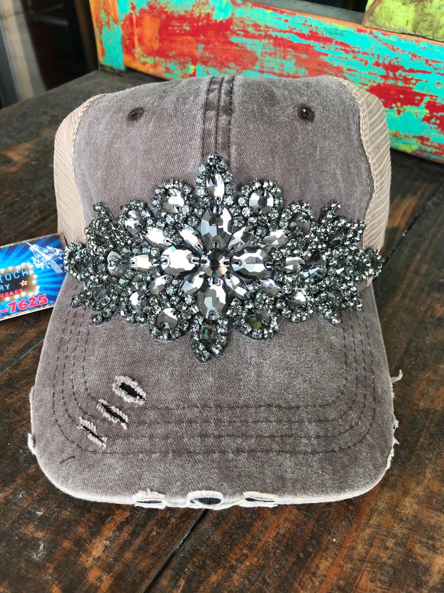 Brown Bling Cap
