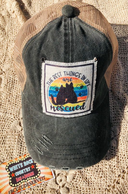 The Best Things in Life are Rescued Baseball Cap