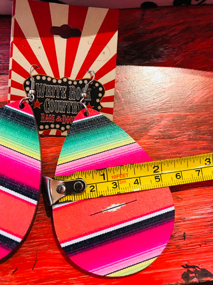 Serape Teardrop Earrings