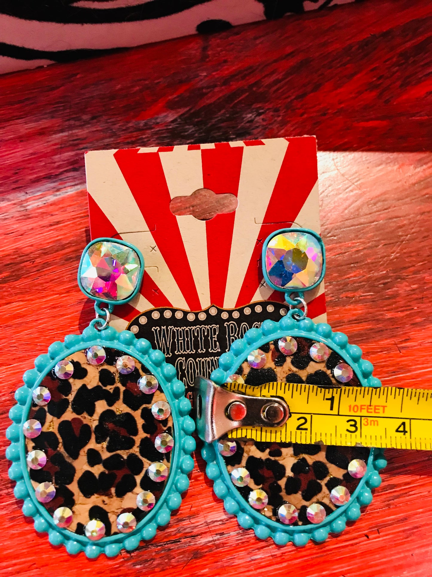 Leopard Turquoise Earrings