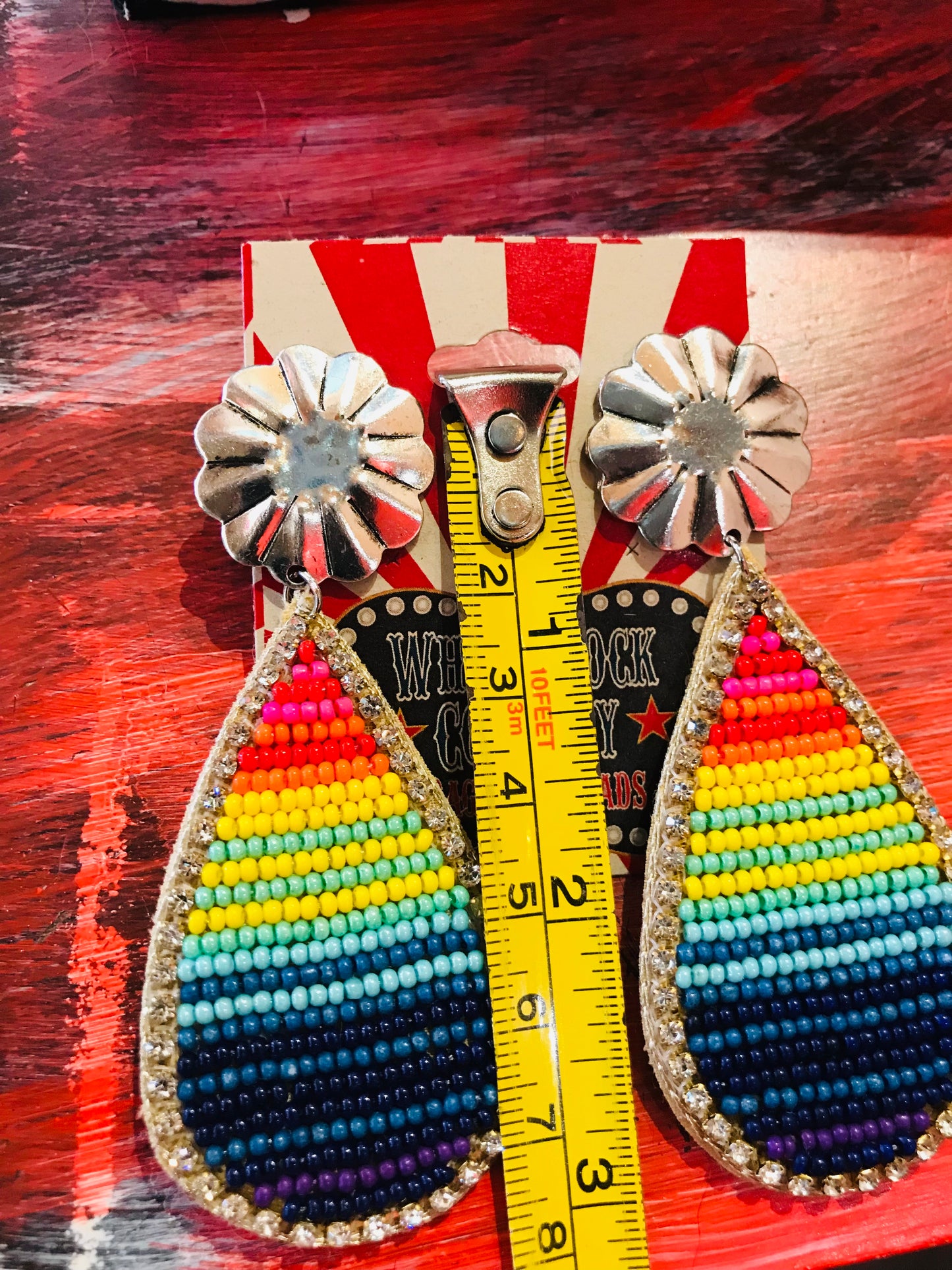 Serape Beaded Earrings