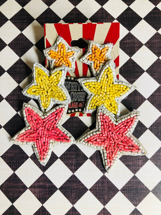 The Haley Star Beaded Earrings