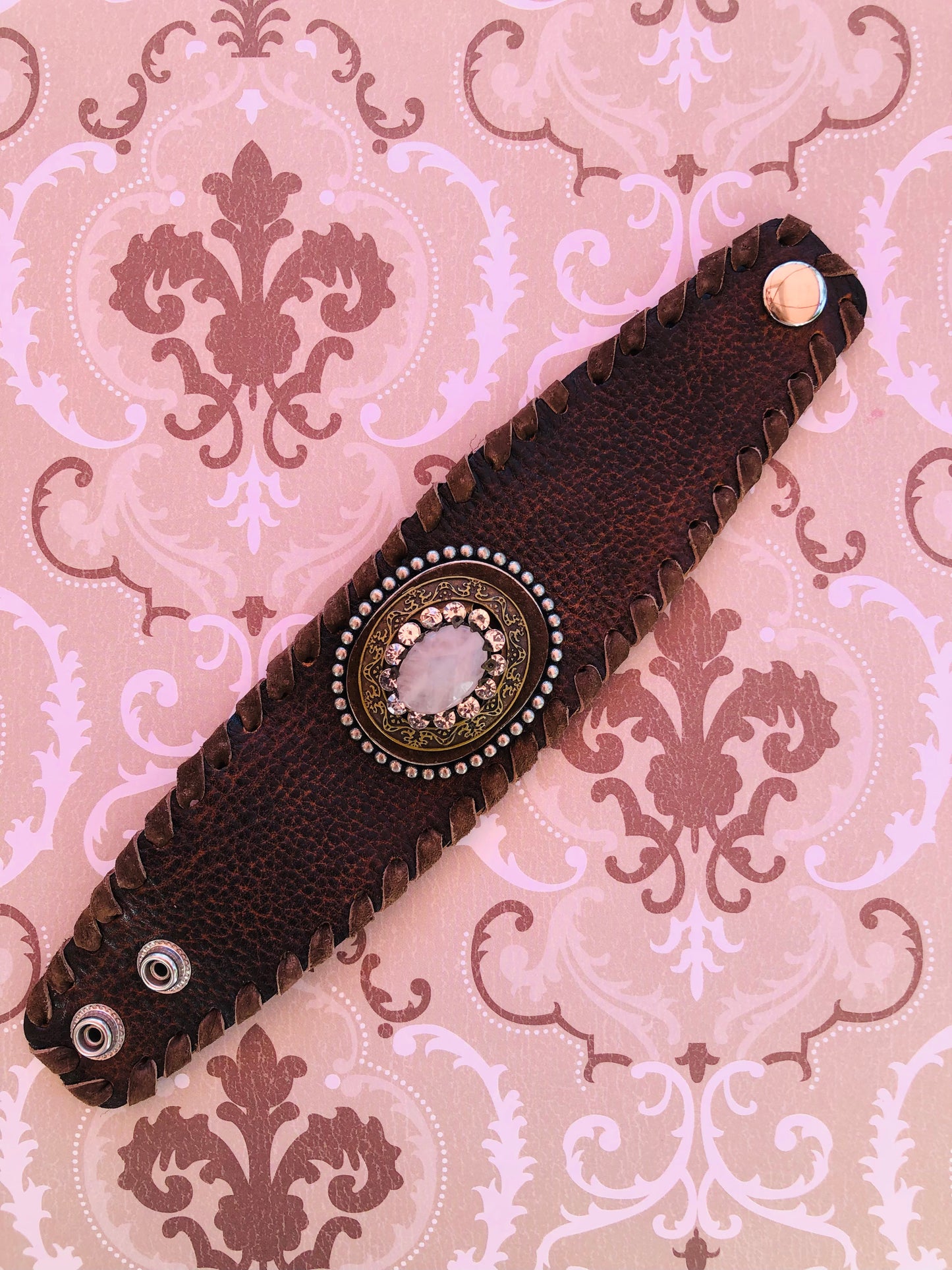 Lucille Leather Cuff Bracelet