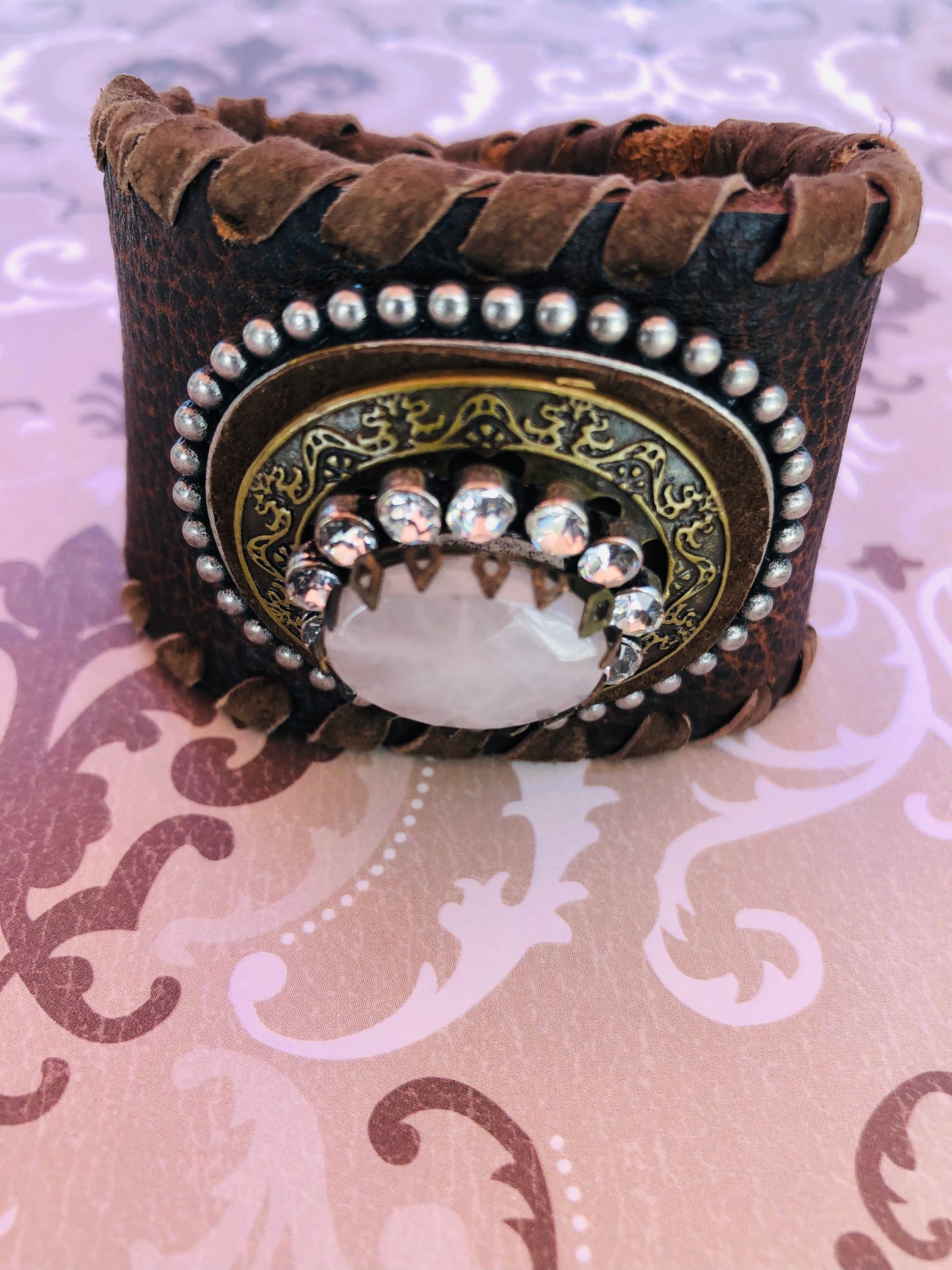 Lucille Leather Cuff Bracelet
