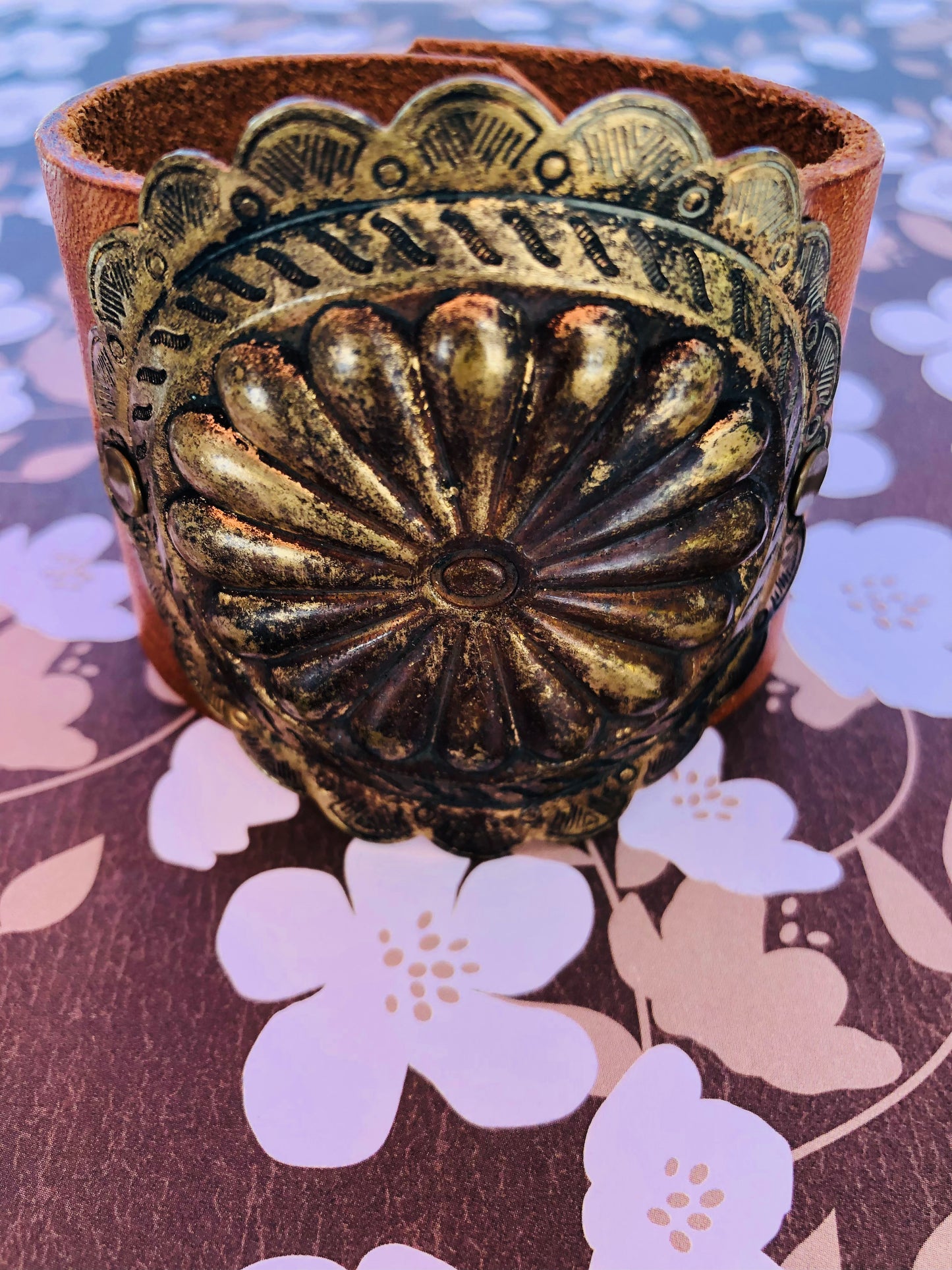 Sue Ellen Leather Cuff Bracelet