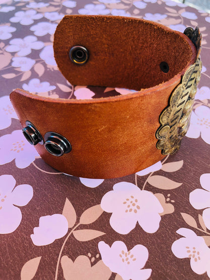 Sue Ellen Leather Cuff Bracelet