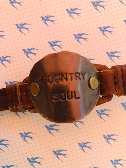 Country Soul Leather Cuff
