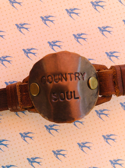 Country Soul Leather Cuff