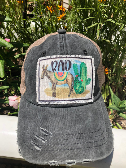 Donkey Cactus Baseball Cap