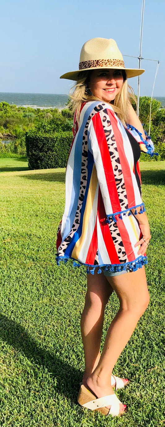 Lola Multi Colored Kimono