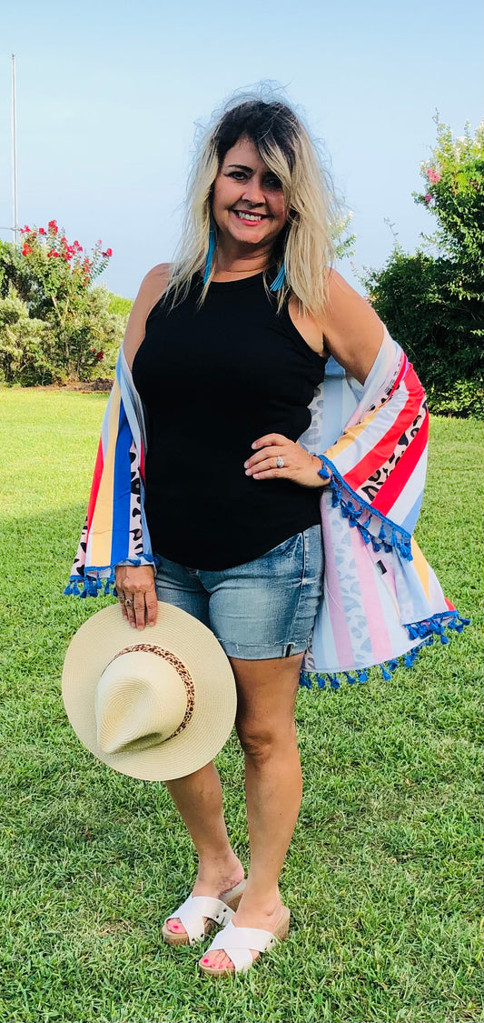 Lola Multi Colored Kimono