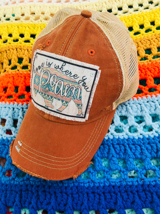 HOME IS WHERE YOU ROAM BASEBALL CAP