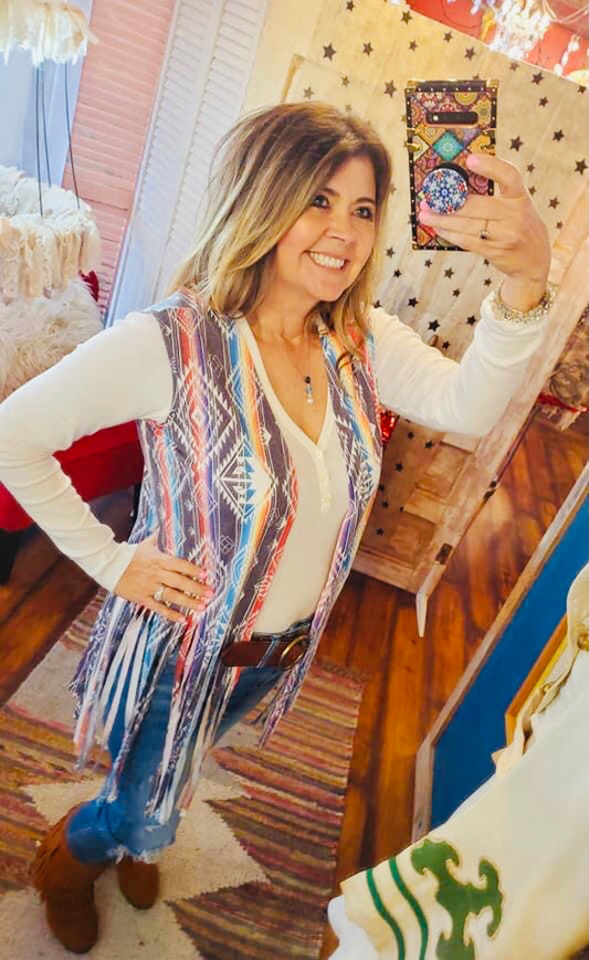 FOREVER LOVE FRINGE VEST