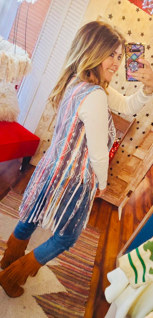 FOREVER LOVE FRINGE VEST