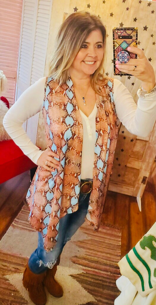 SNAKESKIN VEST