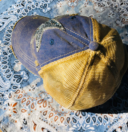 SILVER BLING STAR BASEBALL CAP