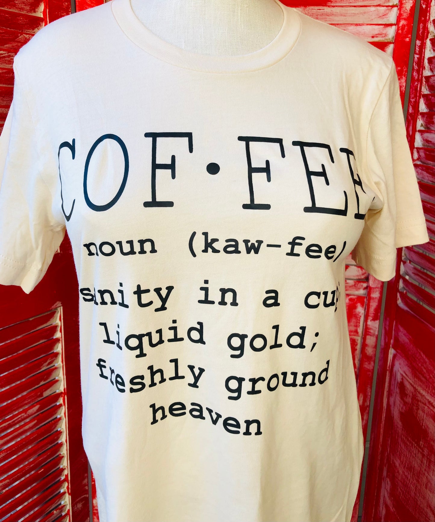 COFFEE LIQUID GOLD TEE