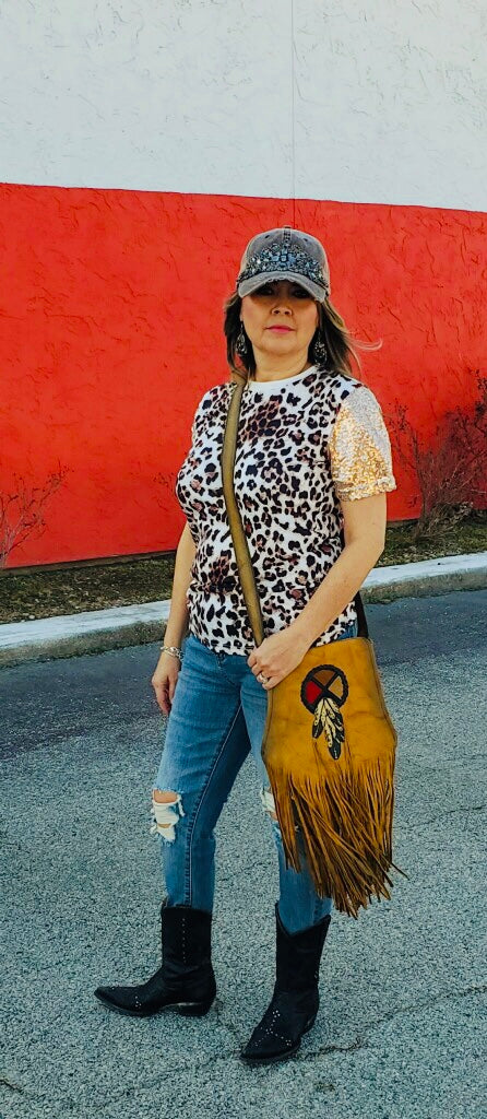 Circle of Life Leather Bag