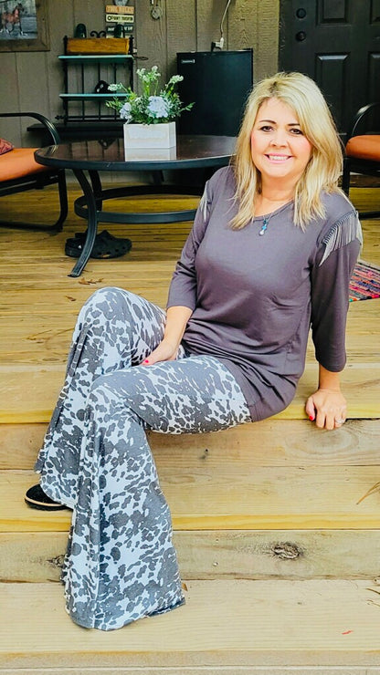Lila Gray Top