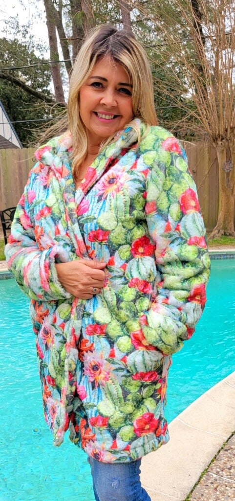 Floral Cactus Cover up