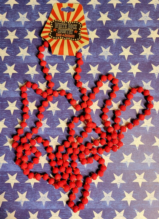 Red Beaded Necklace